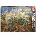 Educa Ciudad de los sueños - Puzzle para adultos 19944, medidas 96 x 68 cm.
