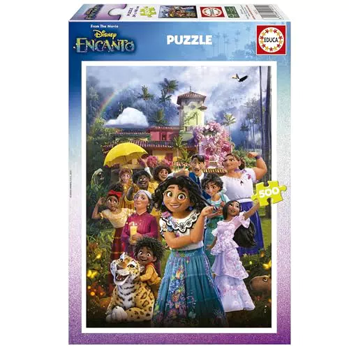 Educa Puzzle Disney Encanto con Pegamento Fix, Medidas 34 x 48 cm, a partir de 11 años