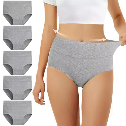 FALARY Bragas Mujer Cintura Alta de Algodón