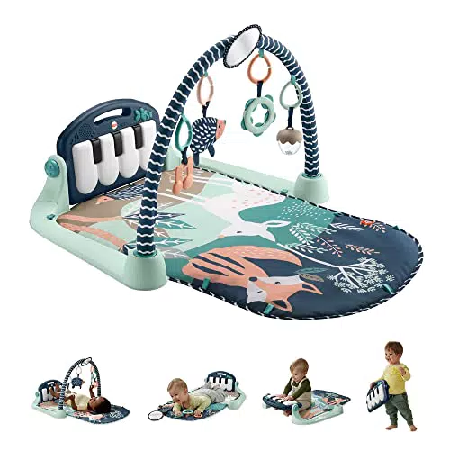 Fisher-Price Alfombra de actividades con piano y sonidos para bebés (HKX37)