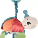 Fisher-Price Planet Friends Tortuga rebotes y tintineo Juguete para cochecito de bebé recién nacido con mordedor