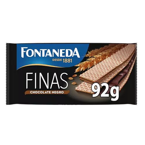 Fontaneda Barquillos Rellenos de Chocolate Negro