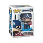Funko Pop! Captain America - Avengers Endgame con Escudo Roto y Mjolnir