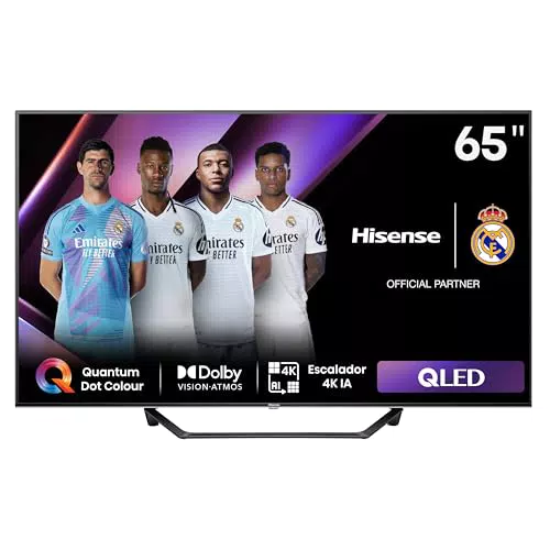 Hisense 75E7NQ Pro - Televisor QLED Gaming 75", VRR 144Hz, Dolby Vision IQ