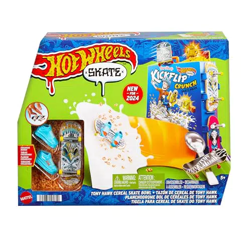Hot Wheels Skate Tony Hawk - Set de Juego con Monopatín y Zapatillas para Dedos