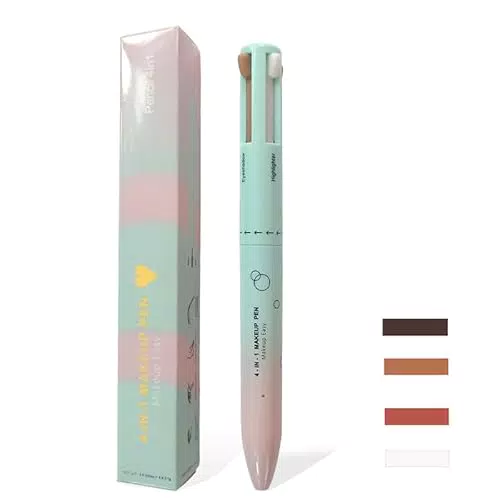 Lápiz de Maquillaje 4 en 1 - Bolígrafo Multifuncional para Rostro y Ojos