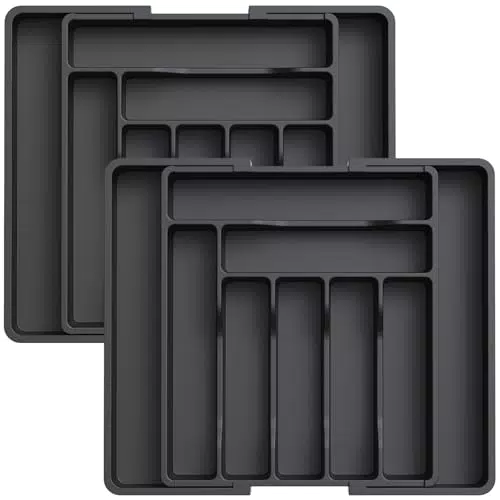 Lifewit Organizador Cuberteros Extensible para Cajón, Separador de Utensilios Cocina