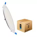 Ledme Downlight LED 220mm 20W 2000 lúmenes Panel Redondo Corte 205 mm LM5551