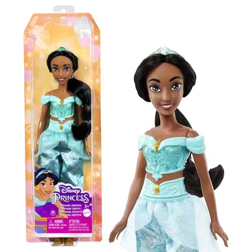 Mattel Muñeca Princesa Jasmín de la película Aladino, juguete +3 años (HLW12)