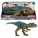 Mattel Jurassic World Alosaurus Dinosaurio de juguete con sonidos y embestida