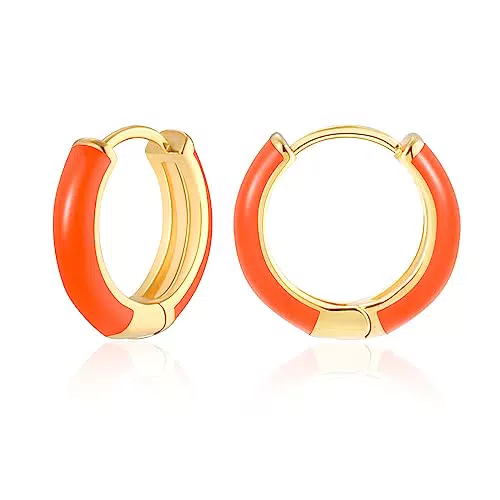 MESOVOR Pendientes de Aro de oro Pequeños para Mujeres