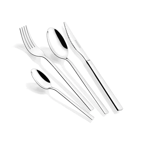 Monix Amalfi | Set de cubiertos de acero inoxidable, apto para lavavajillas