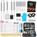 Morole Kit de Utensilios de Barbacoa de Acero Inoxidable para Camping