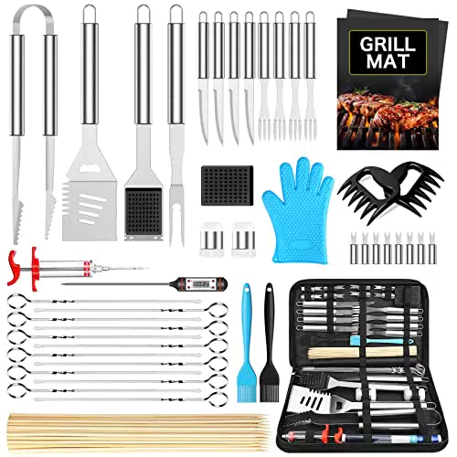 Morole Kit de Utensilios de Barbacoa de Acero Inoxidable para Camping