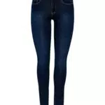 ONLY Onlultimate King Reg Skinny Fit Jeans, Dark Blue Denim