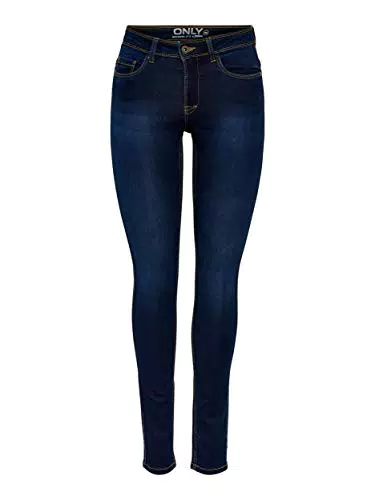 ONLY Onlultimate King Reg Skinny Fit Jeans, Dark Blue Denim