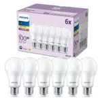 Philips - Bombilla LED A60 13W 1521 lúmenes, casquillo E27