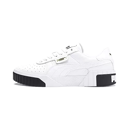 PUMA Cali Wn's, Zapatillas Bajas Mujer, Blanco Puma White Puma Black