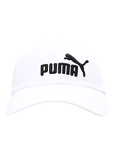 PUMA Cap ESS Gorra, Unisex Adulto, Blanco/Blanco, Talla única