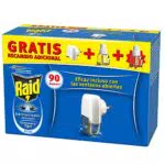 Raid Eléctrico Anti Mosquitos Comunes y Tigre 90 Noches con Aplicador y 2 Recambios - 54 Mililitros