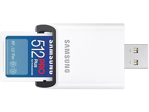 Samsung PRO Plus Tarjeta de memoria SD, 128 GB, 180 y 130 MB/s