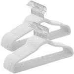 SONGMICS Percha de Terciopelo Antideslizante con Barra para Corbata CRF026W02