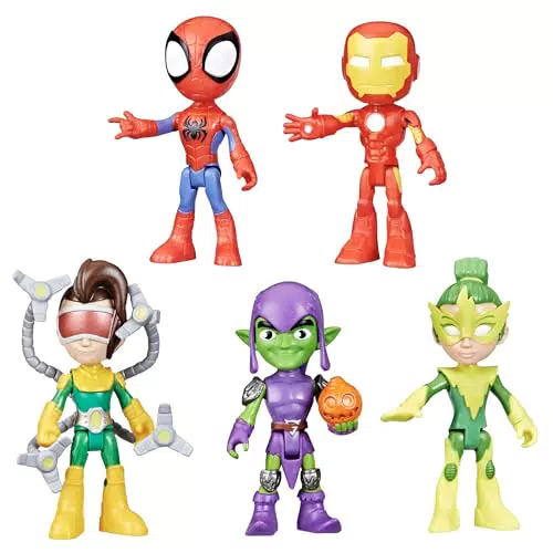 Spidey Pack de Amigos y Villanos - Figuras de Acción de Superhéroes para Niños