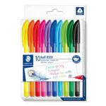 STAEDTLER Bolígrafo triangular 1,0 mm para escritura relajada, modelo 4320 MC10