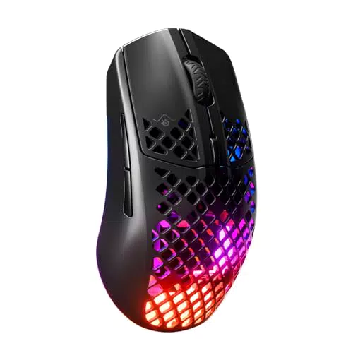 SteelSeries Aerox 3 Wireless - Ratón Gaming Ultraligero RGB con Sensor 18K DPI