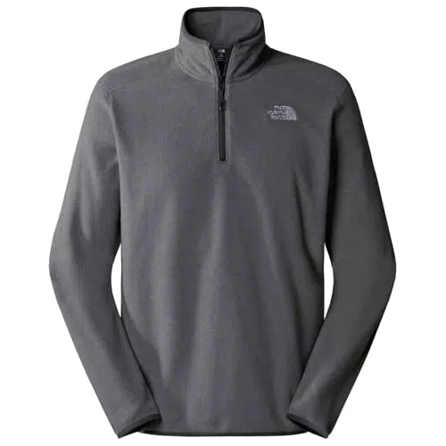 The North Face NF0A855W4HJ1 100 Glacier 1/4 Zip Sweatshirt Hombre TNF Medium Grey Heather Tamaño