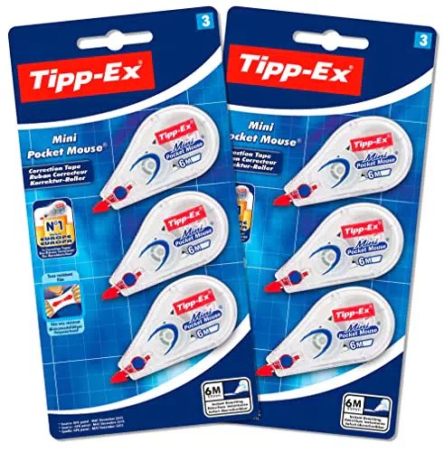 Tipp-Ex Cintas Correctoras Pocket Mouse - Ideal para Material Escolar