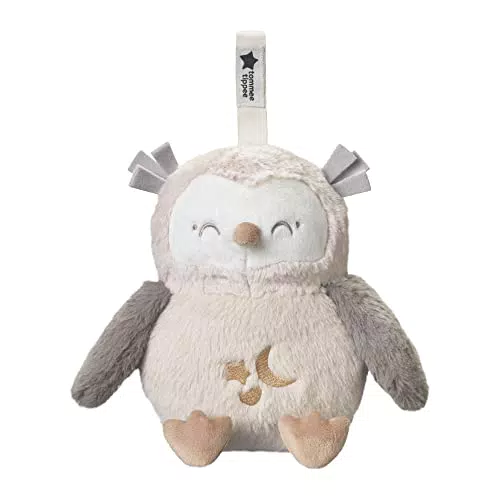 Tommee Tippee Ollie el Búho: Peluche Quitamiedos Deluxe con Luz y Sonidos Relaxantes