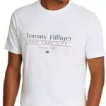 Tommy Hilfiger Camiseta de manga corta Center Stack Tee para Hombre