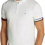 Tommy Hilfiger Polo de manga corta hombre Flag Cuff Slim Fit