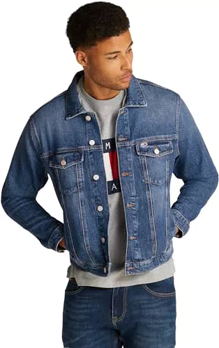 Tommy Jeans Cazadora Vaquera Hombre Ryan con Bolsillos en el Pecho