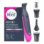 Veet Recortadora Todo en Uno para Cuerpo, Cara y Zona Íntima, Resistente al Agua