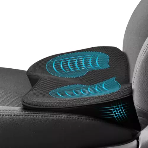 WODHMIEY Cojín Ergonómico de Espuma Viscoelástica para Asiento de Coche
