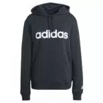 ADIDAS IC6884 W Lin FT HD Sweatshirt Women's Medium Grey Heather/White