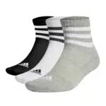 adidas Calcetas deportivas unisex 3-Stripes con amortiguación