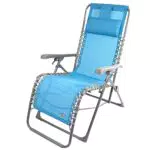AKTIVE Silla de Playa Plegable Antivuelco, Resistente y Reclinable