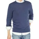 Amazon Essentials Jersey de Cuello Redondo de Manga Larga para Hombre