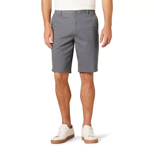 Amazon Essentials Pantalón Corto Chino Elástico Ajuste Entallado para Hombre