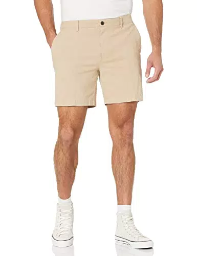 Amazon Essentials Pantalón Corto Oxford Ligero de Corte Estrecho para Hombre