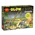 APLI Kids Puzle Fluorescente Dinosaurios Brilla en la Oscuridad