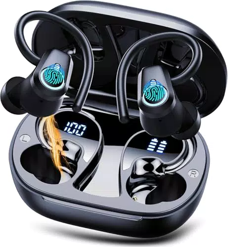 Auriculares Bluetooth 5.3 con Micrófono HD, Cancelación de Ruido y LED IP7