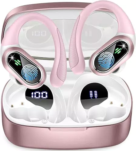 Auriculares Bluetooth 5.3 con micrófono HD y cancelación de ruido ENC IP7