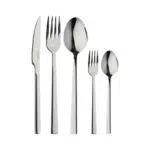 Bergner Sofia - Cubertería Completa en Acero Inoxidable para 12 Personas