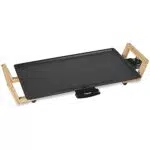 Bestron Plancha eléctrica antiadherente para cocinar, 2000 vatios, diseño Asia