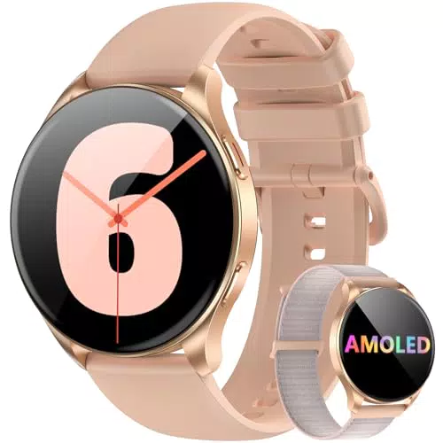 Blackview Smartwatch con Llamadas Bluetooth, Pantalla AMOLED 1.43", Monitor de Salud