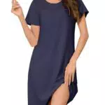 Bresdk Camisón de Verano para Mujer de Algodón Suave y Transpirable